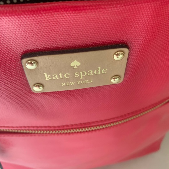 Kate Spade handbag. Never used no tags. Hot pink. Black and white inside - Picture 6 of 12